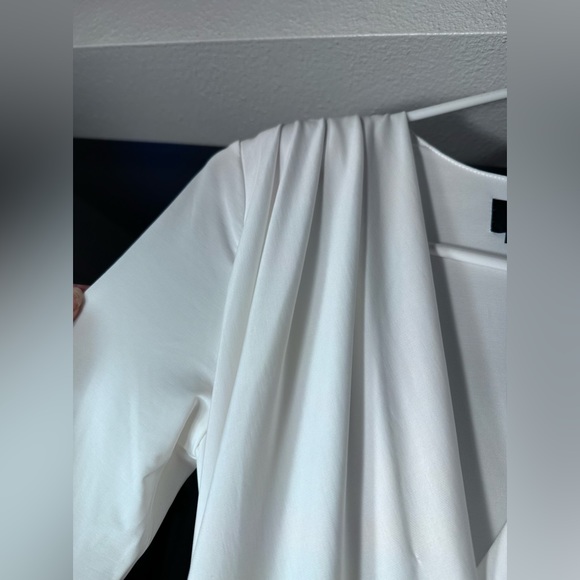 Nasty gal white scrunched v neck little dress size xs - Picture 7 of 12